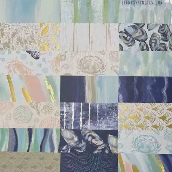 Stampin Up! Seaside Bay - Stamp set, Dies and By the Bay DSP (12 sheets) - Picture 4 of 4